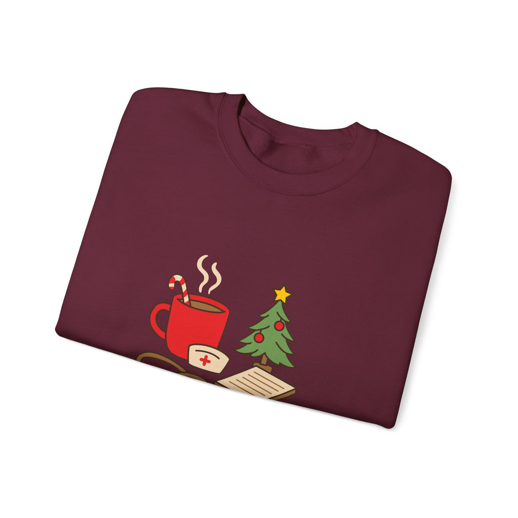 Christmas Coffee Clinicals Sweatshirt — Medical Student Holiday Crewneck