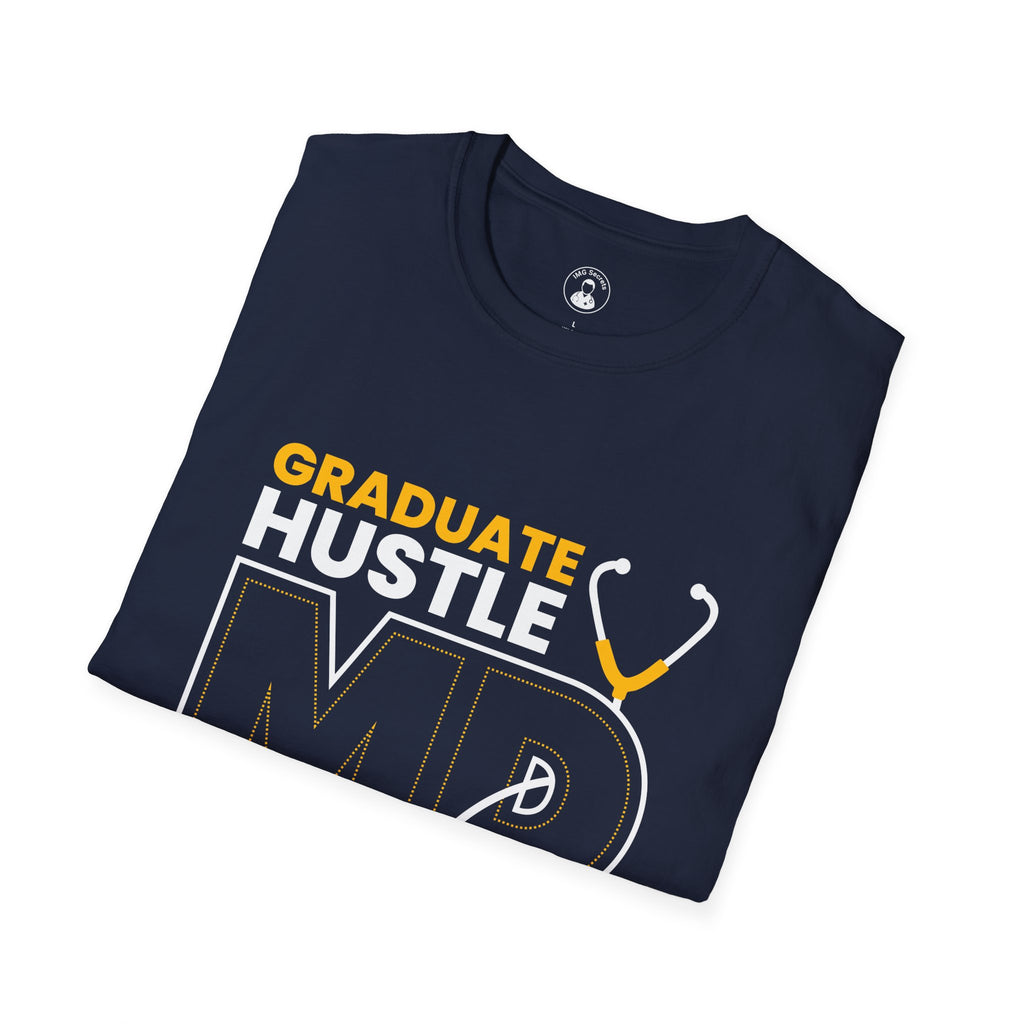 Graduate Hustle MD Muscle — Medical School Grad Graphic Tee