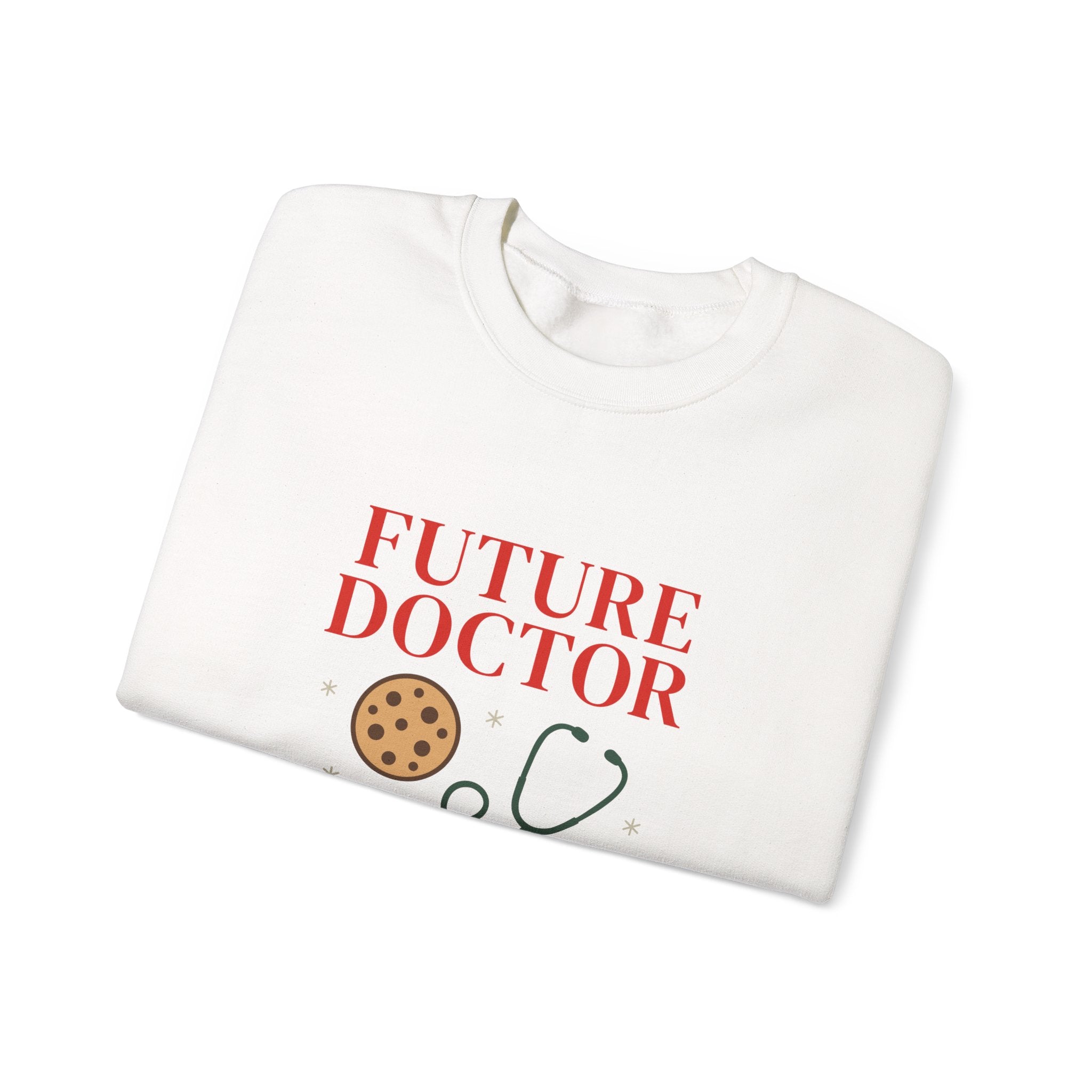 "Future Doctor Current Cookie Consumer" Cute Medical Student Crewneck