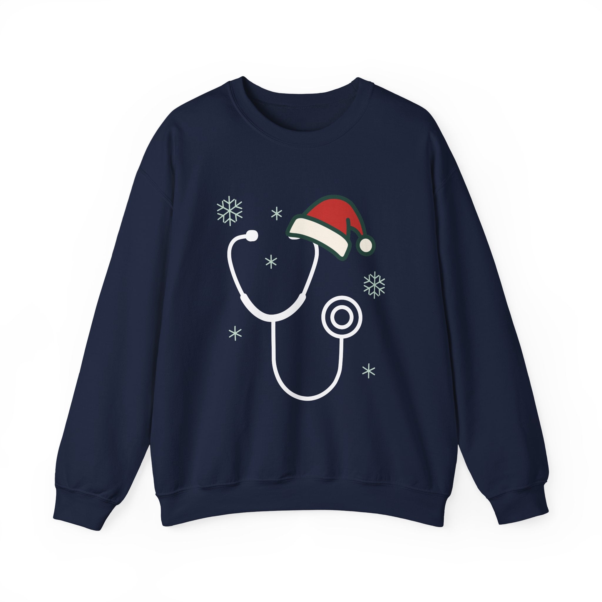 Christmas Stethoscope Sweatshirt – Nurse & Doctor Holiday Crewneck