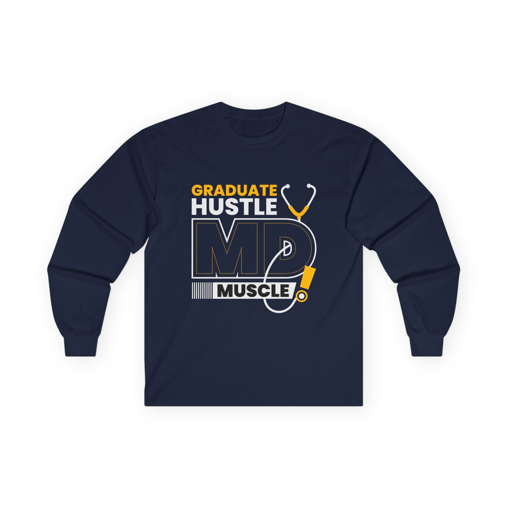 Graduate Hustle MD Muscle Long Sleeve Tee