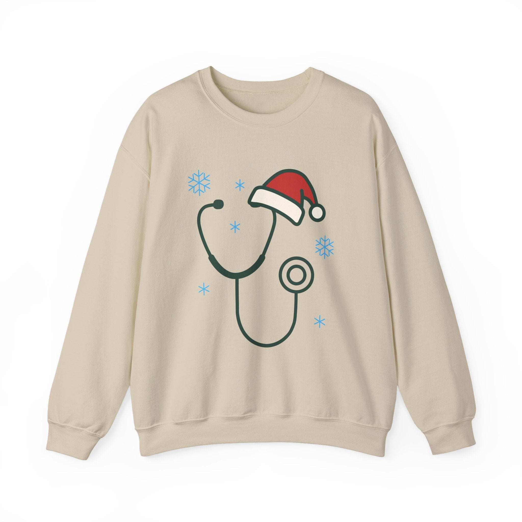Christmas Stethoscope Sweatshirt – Nurse & Doctor Holiday Crewneck