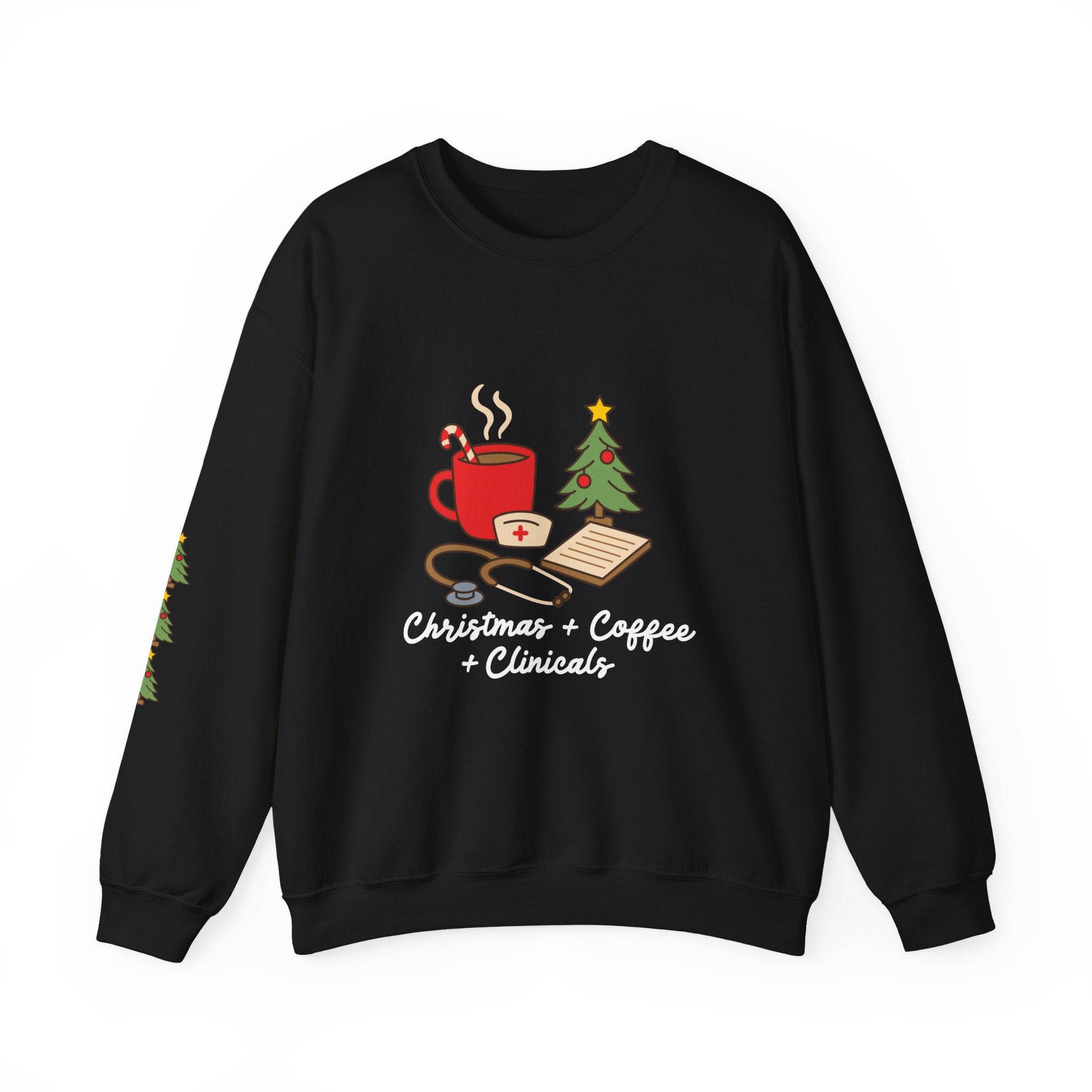 Christmas Coffee Clinicals Sweatshirt — Medical Student Holiday Crewneck
