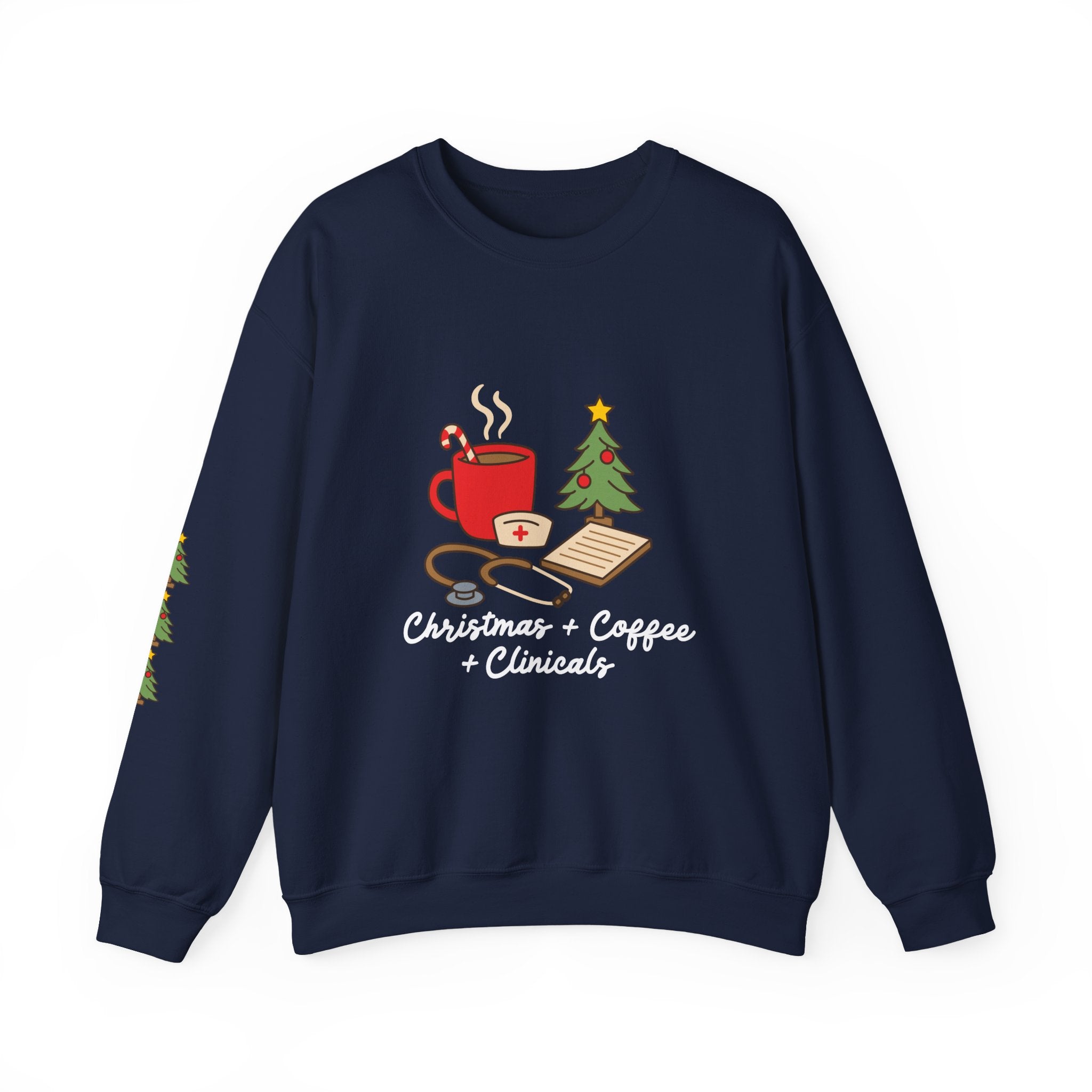 Christmas Coffee Clinicals Sweatshirt — Medical Student Holiday Crewneck