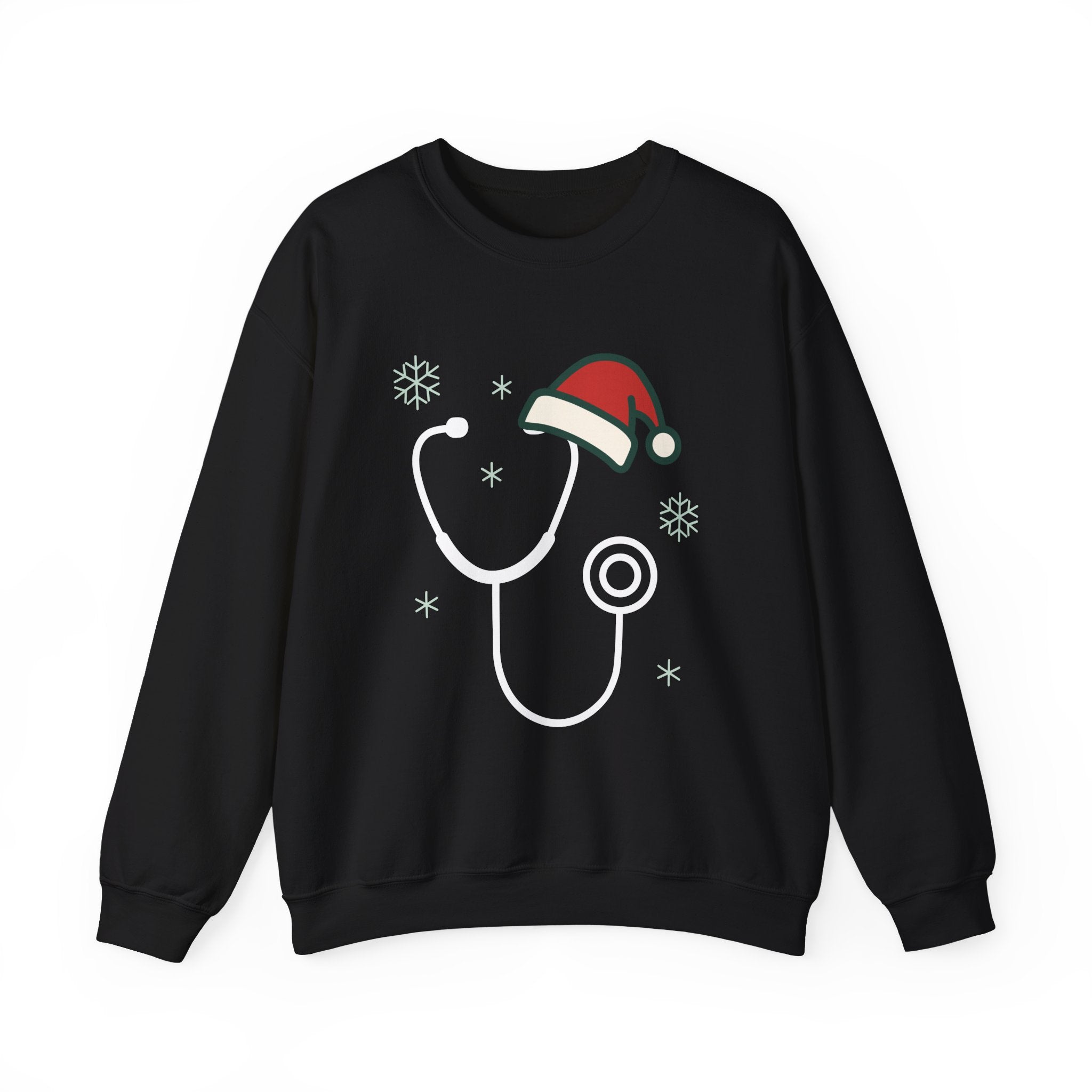 Christmas Stethoscope Sweatshirt – Nurse & Doctor Holiday Crewneck