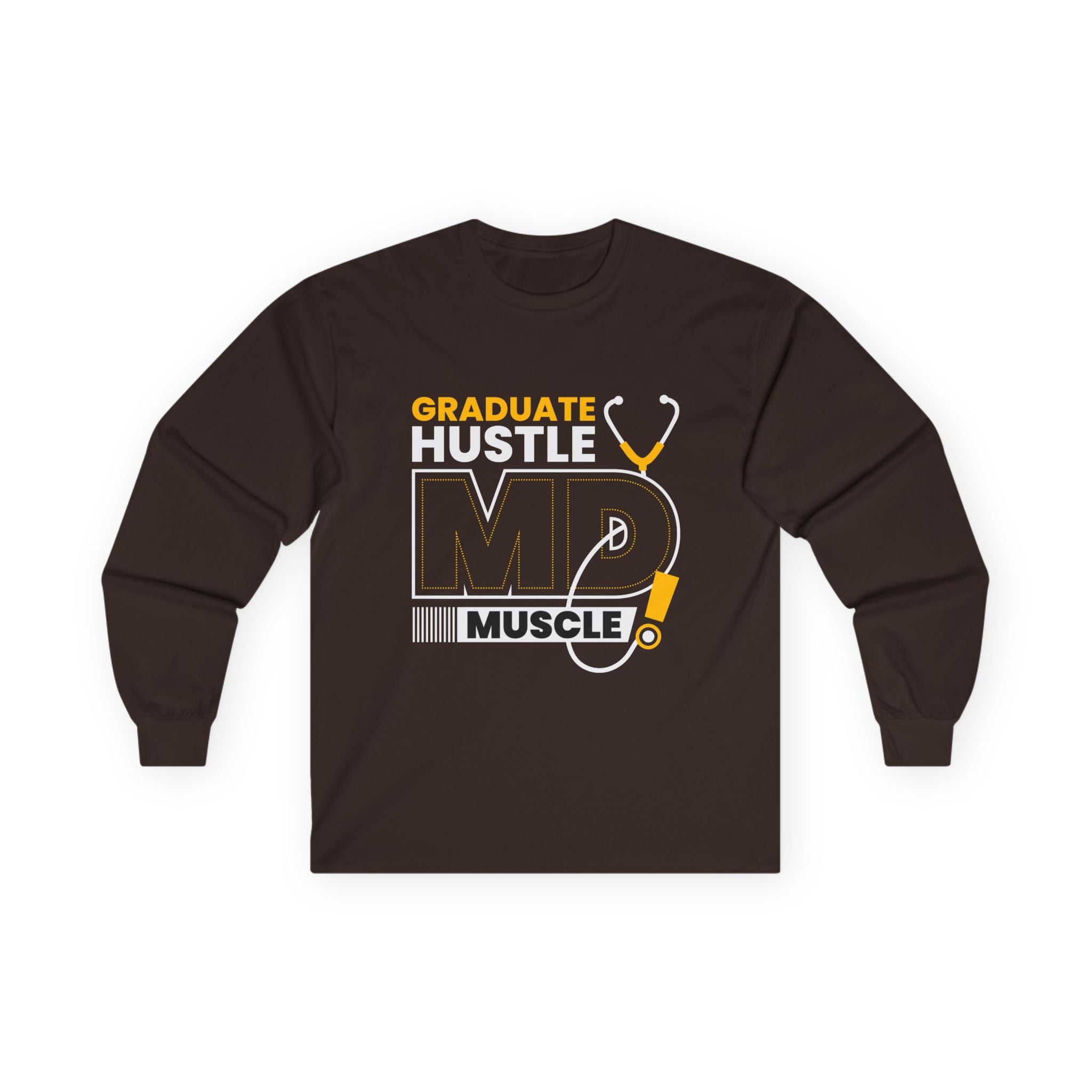 Graduate Hustle MD Muscle Long Sleeve Tee