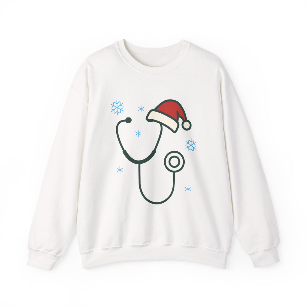Christmas Stethoscope Sweatshirt – Nurse & Doctor Holiday Crewneck