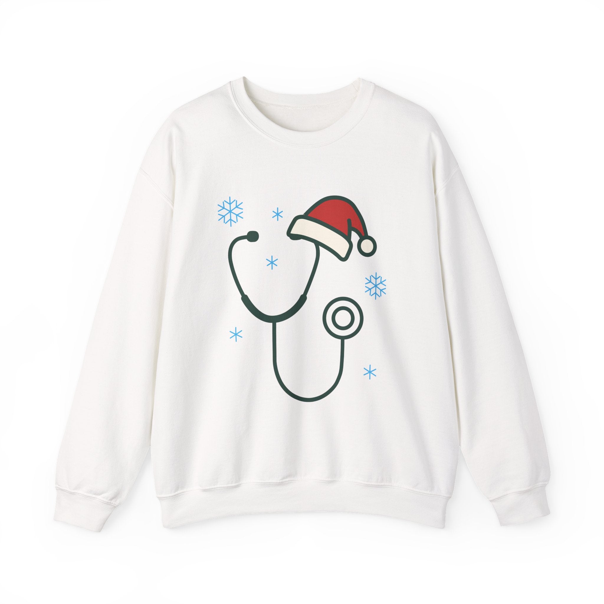 Christmas Stethoscope Sweatshirt – Nurse & Doctor Holiday Crewneck